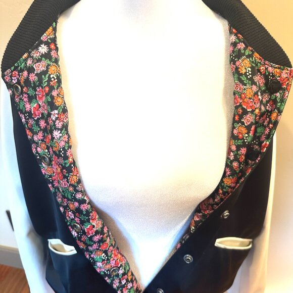 COACH SATIN REVERSIBLE VARSITY JACKET MEDIUM - Picture 5 of 6